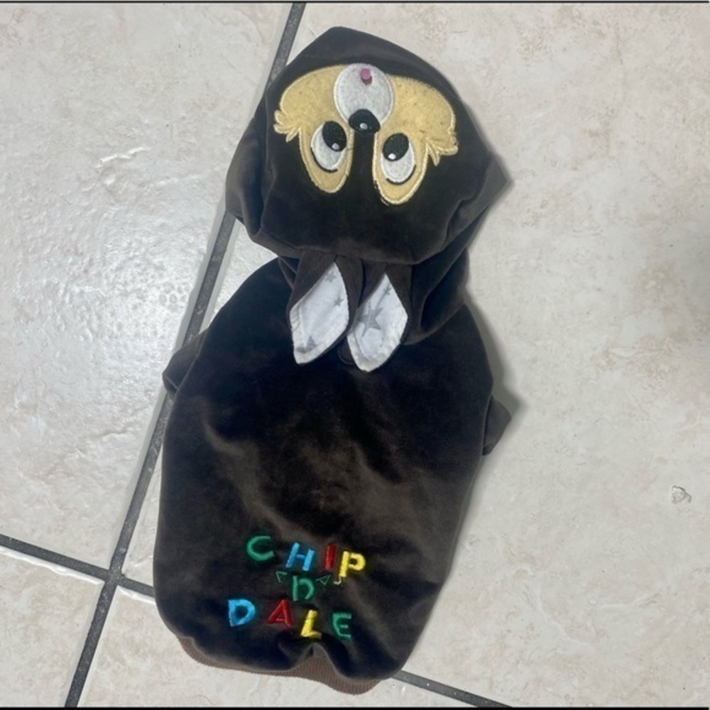 Chip n Dale Chipmunk Dog Hoodie Coat XS
